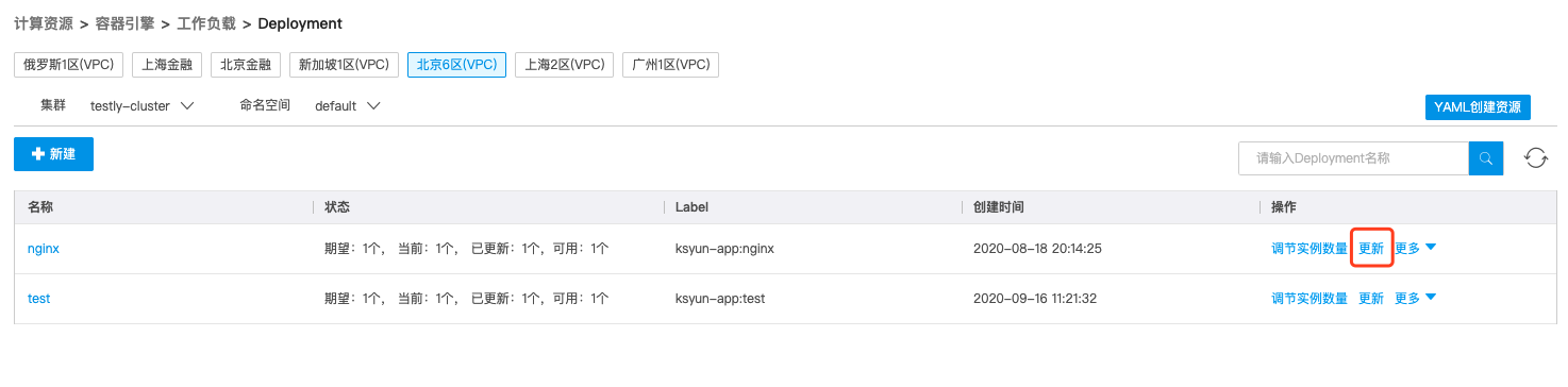 Deployment管理